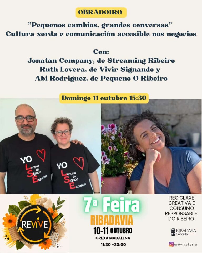 Feira Revive Ribadavia 2026 – artesanía sostenible, 10 e 11 de outubro